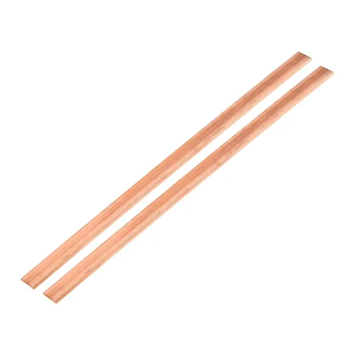 Vista 22 de MECCANIXITY Barra plana de cobre de 6 x 1 pulgada, barra de cobre de 1/5 pulgadas de grosor para proyectos arquitectónicos de sistemas de puesta a