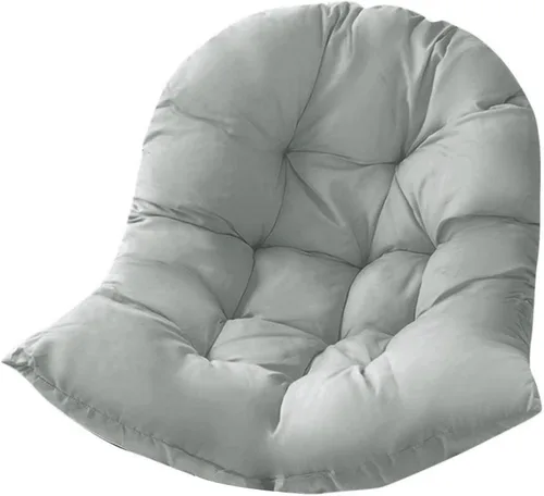 Vista 4 de Cojín para silla de hamaca y columpio, cojín de asiento con forma de canasta colgante, cojines suaves para respaldo de silla en forma de huevo