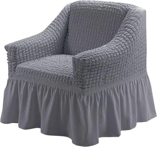 Vista 18 de Jeloris Funda Elástica para Sillón de Fácil Ajuste Cubierta de Sofá con Falda, Protector de Muebles Universal Duradero Lavable de Alta Elasticidad
