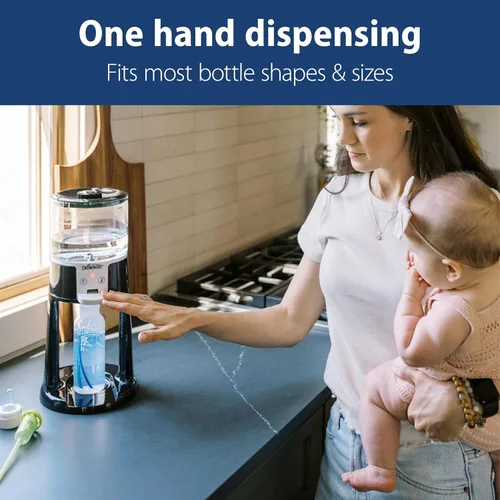 Vista 6 de Dr. Brown's Insta-Prep - Dispensador de agua caliente para preparar al instante la botella de fórmula del bebé, tanque de vidrio de gran capacidad