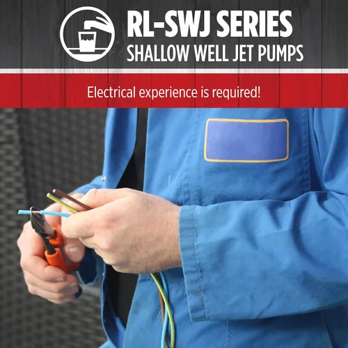 Vista 8 de Red Lion RL-SWJ50 1/2 HP, 12.6 GPM Bomba de chorro de pozo poco profundo de hierro fundido de doble voltaje (115/230 voltios), roja, 97080502