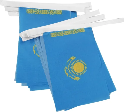 Vista 231 de Guatemala 19.7 ft BUNTING Flag 20 banderas 9'' x 6'' - Banderas de cuerda guatemalteca 5.9 x 8.3 in - AZ FLAG