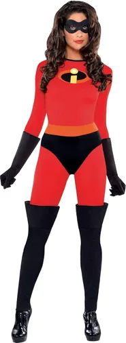 Party City The Incredibles Mrs. Incredible Halloween Costume for Women, with Included Accessories