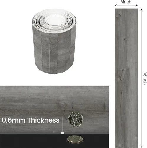 Vista 2 de Azulejos autoadhesivos y resistentes al agua, para traslado de baño, cocina, sala de estar, dormitorio (36 x 6 pulgadas)