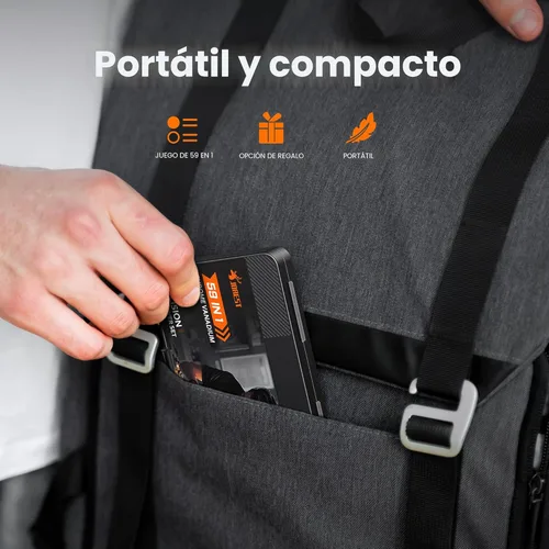 Vista 7 de JOREST Juego de 59 destornilladores de precisión pequeños con Torx T5, T6, T8, mini kit de herramientas de reparación para Macbook, computadora