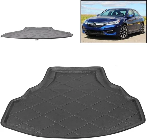 Vista 4 de Alfombrilla de Carga Trasera Compatible con Honda Accord 8 2008 2009 2010 2011 2012, Negra