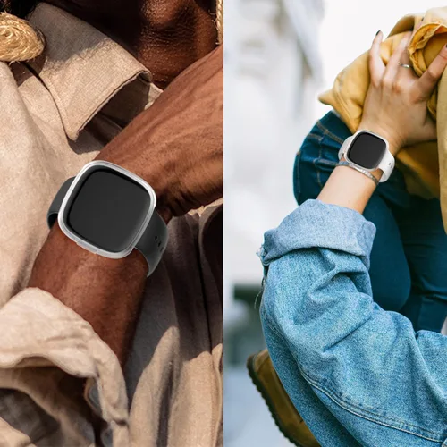 Vista 7 de Rc-Z Funda protectora para Fitbit Sense & Versa 3 con protector de pantalla, paquete de 4, material de TPU antiarañazos, compatible con versiones