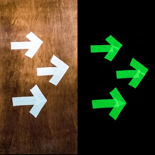 Vista 9 de Cinta Luminosa Cinta de Gaffer que Brilla en la Oscuridad Fluorescente Neón Cinta Reflectante Luminosa Impermeable Alta Visibilidad