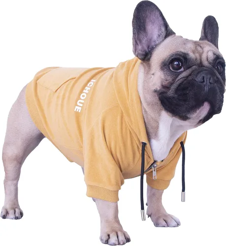 Vista 5 de iChoue - Ropa para mascotas, sudadera con capucha para perros como para Bulldog francés, Pug francés, Corgi inglés, Boston Terrier, Bully, Pitbull