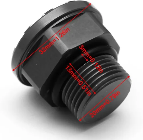 Vista 2 de Tornillo para llenado de aceite de motor de motocicleta, tapa de aluminio para motocicleta Suzuki, accesorios compatibles con Suzuki GSX-R 600