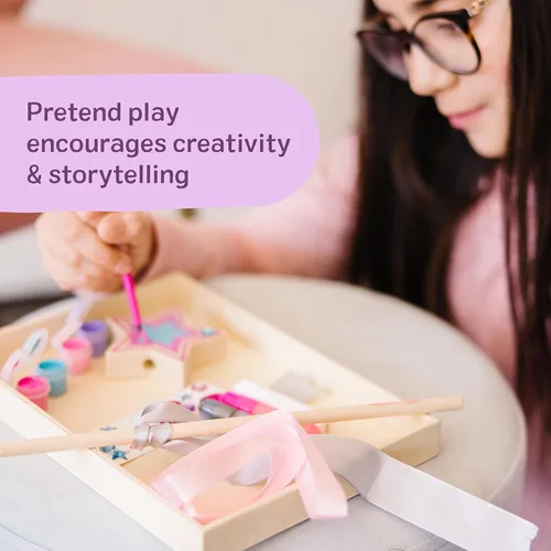 Vista 12 de Juego de manualidades Melissa & Doug, decora tu propia varita de princesa