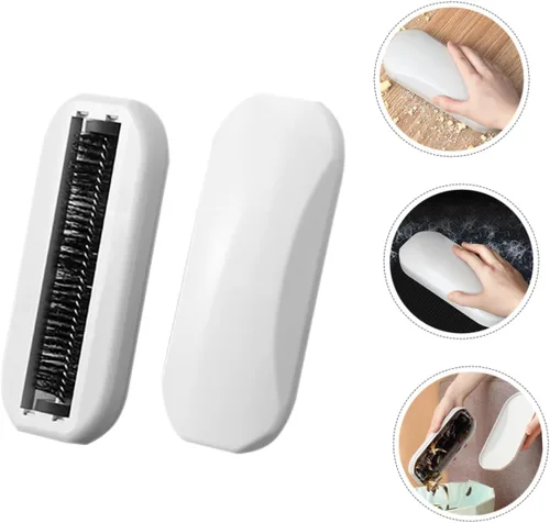 Vista 5 de Cabilock Barredora de migas de mano, cepillo multifuncional para mesa, sofá, piso, cáscaras de nuez, migas de pan y limpieza de residuos, diseño