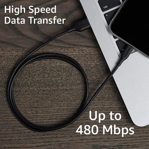 Vista 9 de Amazon Basics Paquete de 2 cables de carga USB-A a Lightning ABS, cargador certificado MFi para Apple iPhone 14, 13, 12, 11 X Xs Pro, Pro Max, Plus