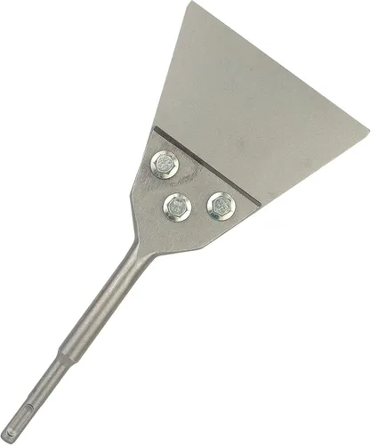 Vista 4 de Kit de herramientas de raspador de piso SDS Plus de 5 pulgadas, elimina el Thinset y los adhesivos, funciona con martillo giratorio SDS-Plus