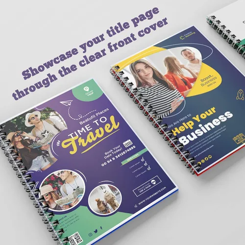 Vista 6 de PERFORMORE Paquete de 100 cubiertas de presentación de encuadernación para máquinas de encuadernación, 8.5 x 11 pulgadas de grosor, cubiertas