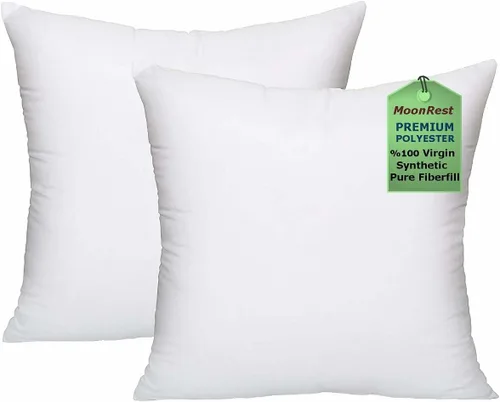 Vista 16 de MoonRest Cojín rectangular de microfibra de poliéster hipoalergénico de alta calidad para almohada decorativa, funda de cojín con cremallera oculta