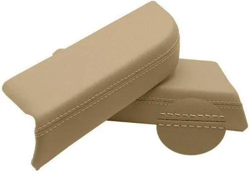 Vista 3 de Kit de reemplazo de apoyabrazos para puerta delantera de cubierta de consola central Dunhil, compatible con Pilot 2009-2013 (Beige)