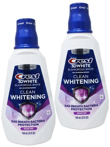Vista 7 de Crest 3D Blanco Multi-Care Blanqueador Enjuague, Blanco Glamoroso, Fresco M