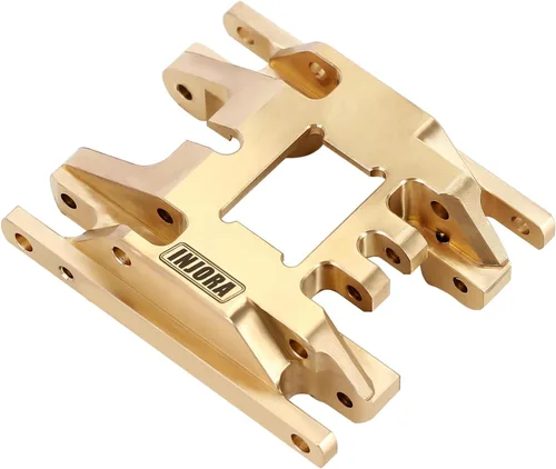 Vista 7 de INJORA Soporte de transmisión de placa deslizante de aluminio 0.60 oz para 1/18 RC Crawler TRX4M actualización
