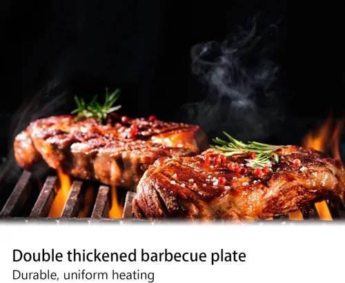 Vista 3 de Parrilla de barbacoa de estilo japonés, parrilla de barbacoa portátil, estufa de carbón de alimentos, placa de barbacoa para el hogar, herramientas