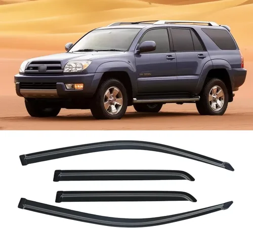 Vista 70 de Visera de ventana para Jeep Cherokee 1984-2001 (Excluye Modelo Limited), Protectores Guards Shields de lluvia de canal exterior, Deflector