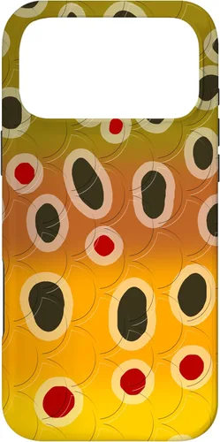 Vista 22 de Marrón trucha patrón pescado arte trucha pesca mosca pesca regalo caso para iPhone 17