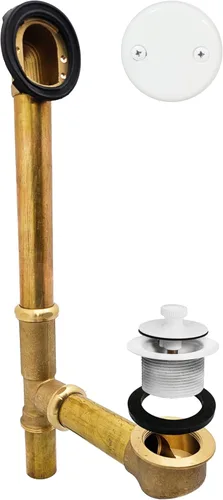 Vista 16 de Westbrass Pull & Drain D3262-62 - Desechos de baño de 14 pulgadas, tubo de calibre 17, negro mate, D3262-62