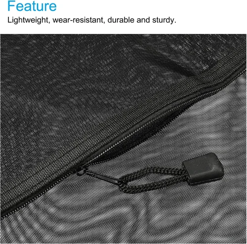 Vista 4 de MECCANIXITY Bolsas de malla con cremallera, estuche de nailon A4 con cremallera, bolsillos de almacenamiento para accesorios de oficina de viaje