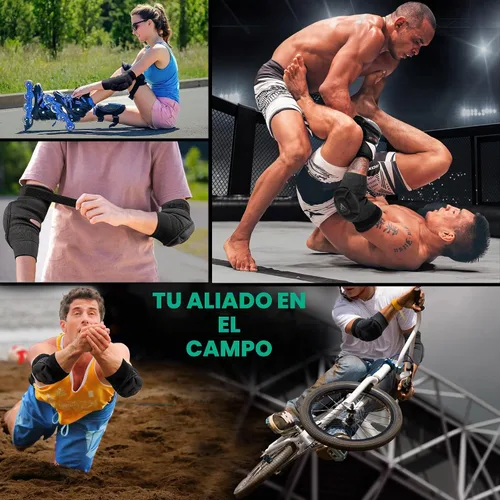 Vista 4 de RDX Almohadillas para codo, protector de codo para Muay Thai MMA Kickboxing Sparring, protección de golpes para artes marciales, manga acolchada