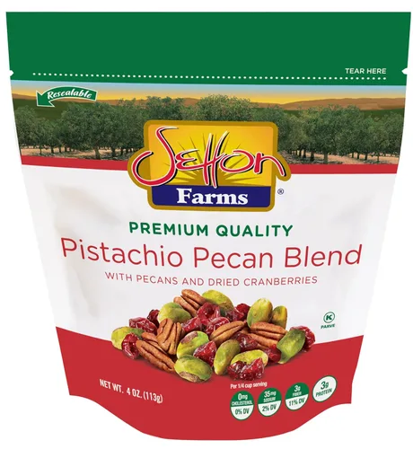 Vista 13 de Setton Farms Bolsa de mezcla de nueces de pistacho con almendras, pistachos y anacardos, bolsa resellable de 8 onzas