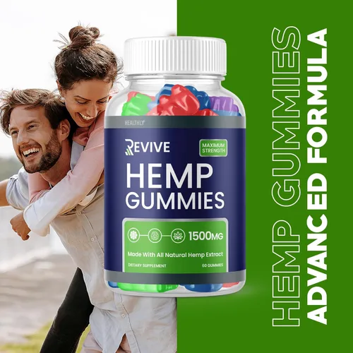 Vista 3 de Paquete de 2 gomitas Revive – Revive Hemp Gummies Mezcla de cáñamo de primera calidad, suplemento de extracto de cáñamo de fórmula avanzada Revive