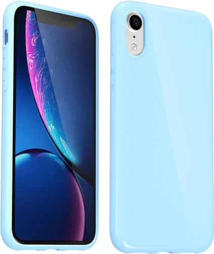 Vista 651 de Svanove para iPhone 7 Plus/ 8 Plus, funda de silicona, de goma suave brillante y gel de jey lindo, funda protectora de plástico simple y lisa