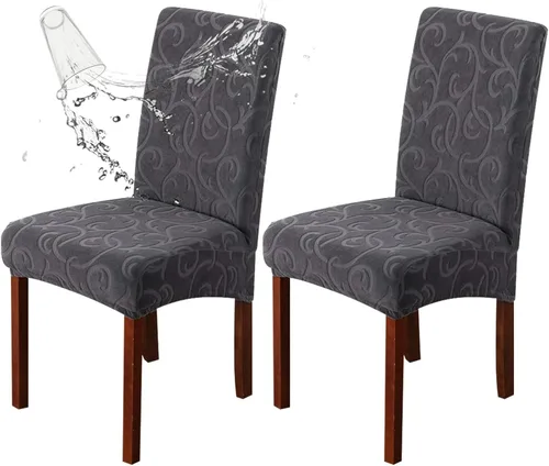 Vista 8 de Genina Fundas impermeables para sillas Parsons de comedor, fundas elásticas para sillas Parsons para comedor, cocina, funda protectora para silla