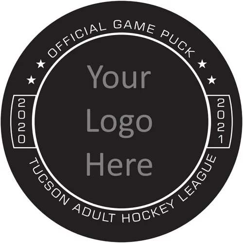 Vista 5 de Discos de hockey con logotipo de equipo personalizado