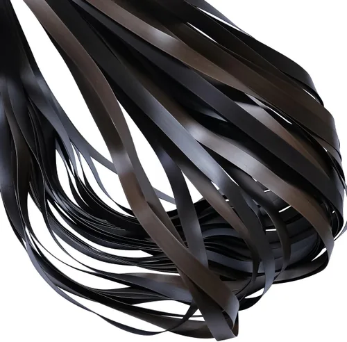 Vista 21 de Queenbox Ratán sintético plano de 0.3 pulgadas x 196.9 pies, material de reparación de silla de mimbre de plástico sólido para muebles de mesa