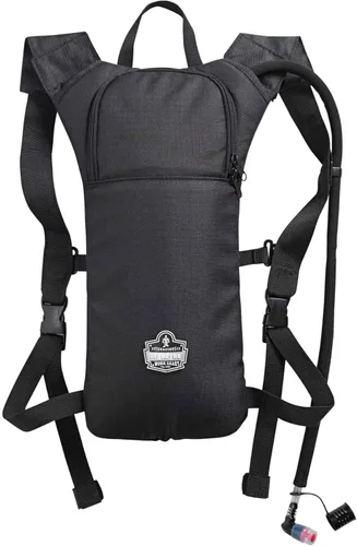 Ergodyne Chill-Its 5155 Paquete de hidratación de perfil bajo, negro, 2 litros
