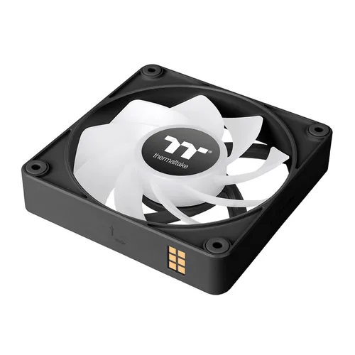 Vista 4 de Thermaltake CT120 EX ARGB Reverse Ventilador de enfriamiento de PC (paquete de 3 ventiladores), conexión magnética, sincronización con placa base