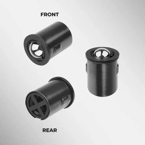 Vista 3 de Eco-Fused Cierre de bola ajustable para puerta, herrajes de rodamiento de bolas negros con resorte, compatible con la mayoría de puertas, armarios