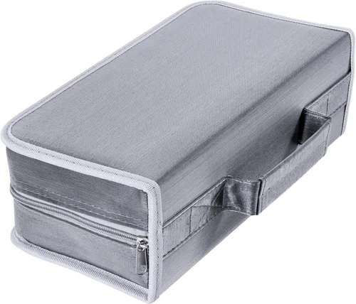 Vista 4 de Soporte para CD/DVD, capacidad de 128 CD, VCD multimedia, almacenamiento, soporte, folleto, organizador (plateado)