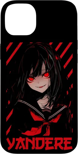 Vista 15 de Funda para iPhone 11 Pro Yandere Anime Girl Kawaii Emo Goth Otaku Anime Manga Lover