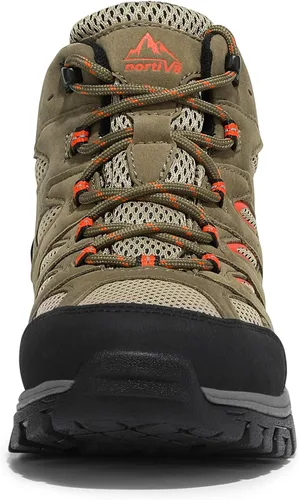 Vista 8 de NORTIV 8 Women's Waterproof Hiking Boots Outdoor Trekking Mid Backpacking Mountaineering lightweight boots