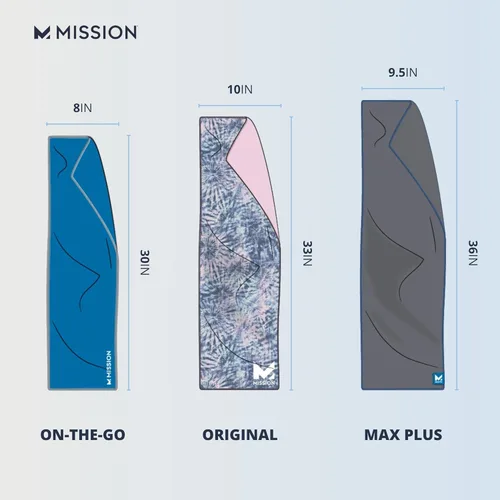 Vista 9 de MISSION Toalla refrescante original, microfibra suave y duradera, enfría hasta 2 horas, protección solar UPF 50, lavable a máquina