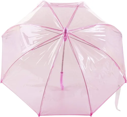 Vista 6 de Totes- Paraguas de burbujas transparente para niños con mango de fácil agarre 2236-PNK