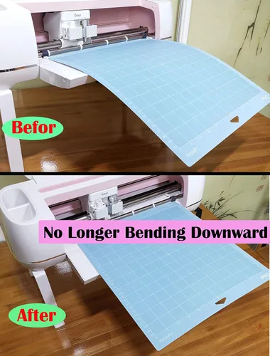 Vista 3 de Bandeja de extensión compatible con Cricut Maker 4 / Maker3 / Maker y Explore Air 4 / Air3 / Air2 / Air, soporte extensor de alfombrilla de corte