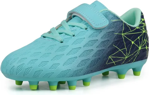 brooman Zapatos deportivos de fútbol para niños y niñas, para exteriores
