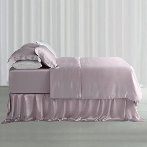 Vista 11 de Orose Juego de sábanas prémium de 25 momme 100% seda de morera, grado 6A, bolsillo profundo (negro, Queen)