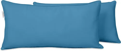 Vista 18 de Funda de almohada lumbar de tela de poliéster para interiores y exteriores, impermeable, rectangular, para todo tipo de clima, para muebles
