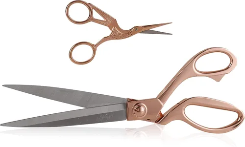 Vista 14 de eZthings®, tijeras resistentes tapizadas de 12" para cortes artísticos y confección de manualidades, tapetes.