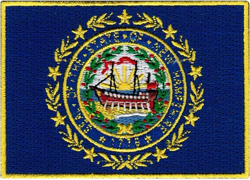 Vista 58 de Parche Bordado de la Bandera del Estado de Minnesota, Emblema MN, Planchado, Versión 2024