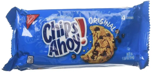 Chip Ahoy Galletas con chispas de chocolate, original, 4 unidades